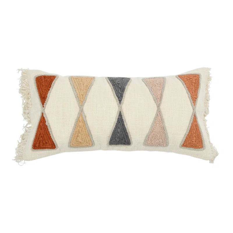 Beto Geometric Rectangular Lumbar Pillow