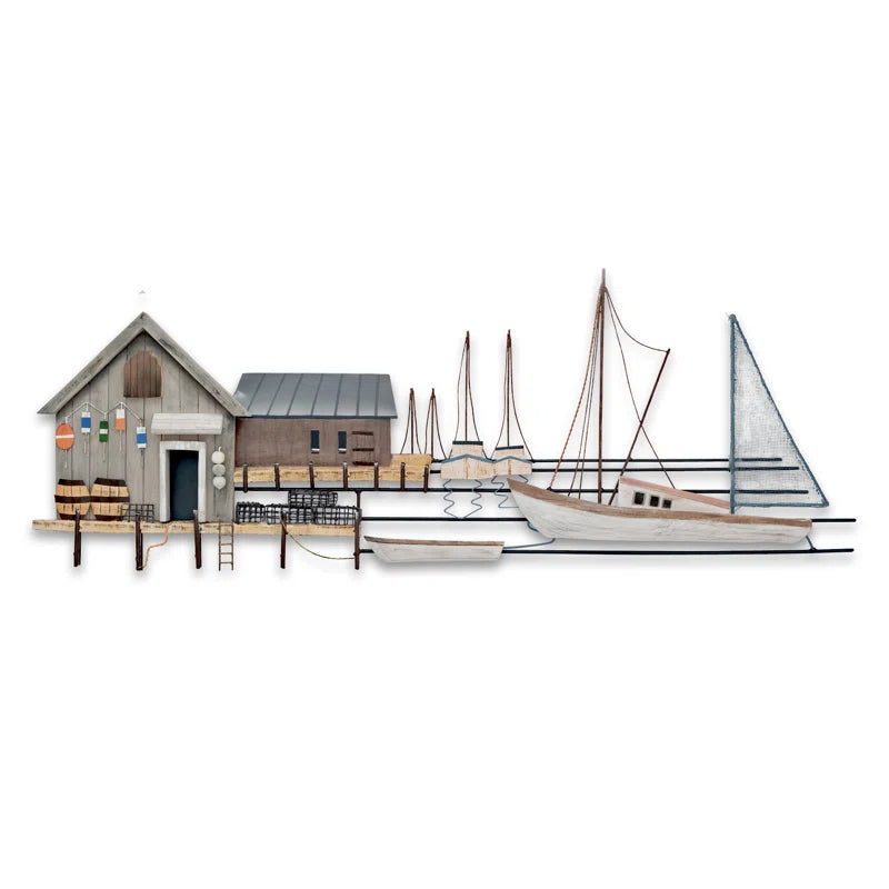 Handmade Coastal Wall Decor on Metal