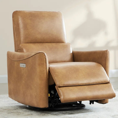 Mikkel Vegan Leather Swivel Power Recliner
