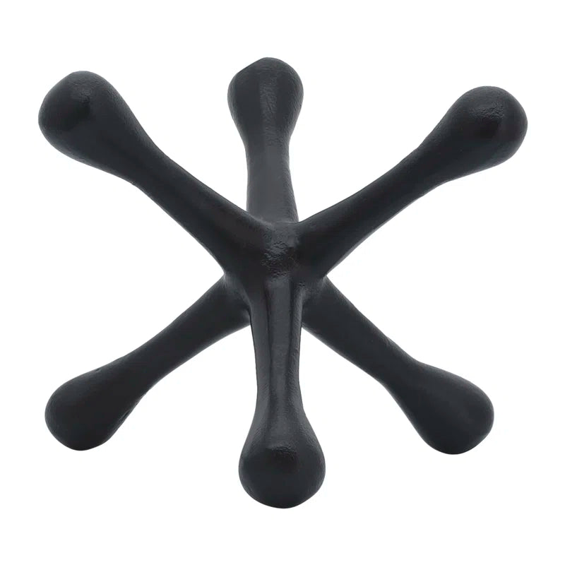 Modern Abstract Aluminum Decorative Object - Unique Geometric Metal Accent Sculpture for Contemporary Decor