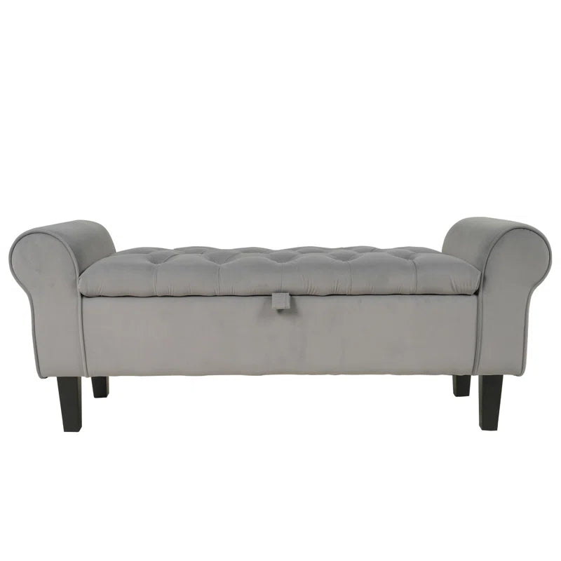 Jillia Velvet Upholstered Storage Bench