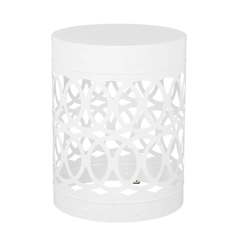 Moraima round Metal Outdoor Side Table