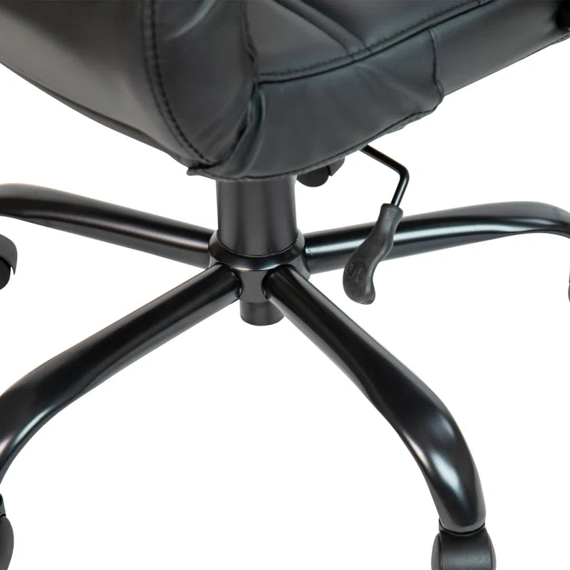 Wayfair Basics Ergonomic Upholstered High-Back Swivel Office Chair