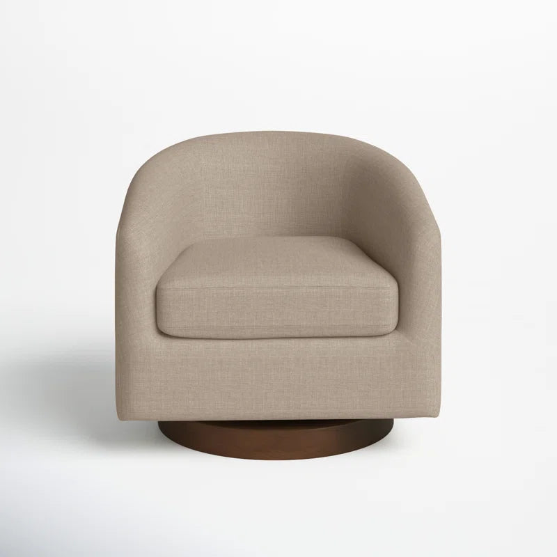 Bennett Upholstered Swivel Barrel Chair