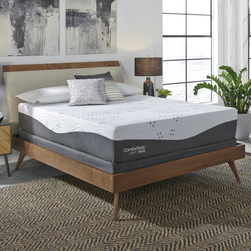 Medium Gel Memory Foam Mattress and Box Spring