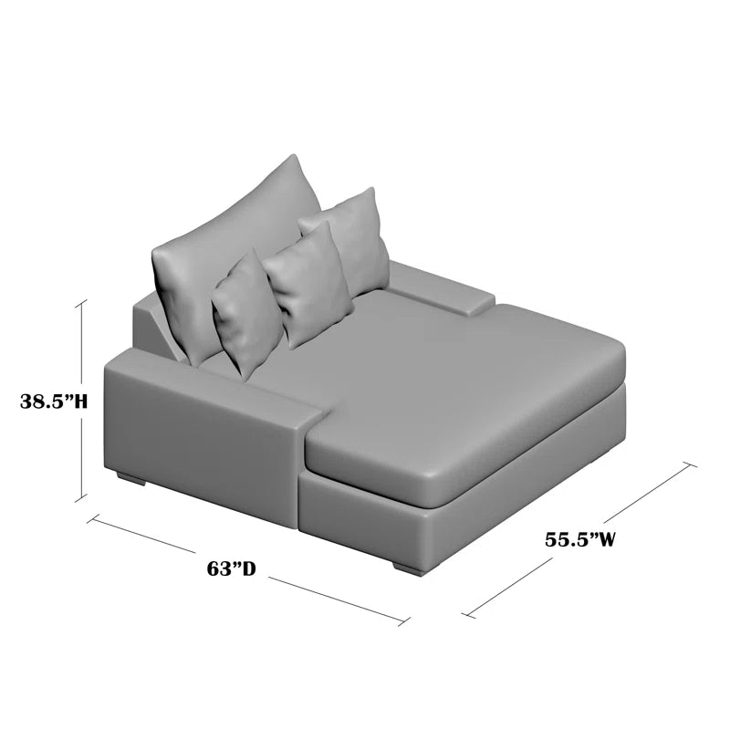 Gus Upholstered Chaise Lounge