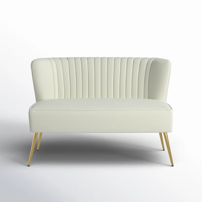 Euclid 47" Velvet 2-Seat Armless Loveseat