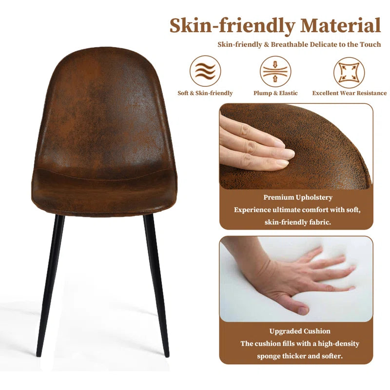 Minehead Upholstered Side Dining Chair for Living Room Kitchen Dining Room