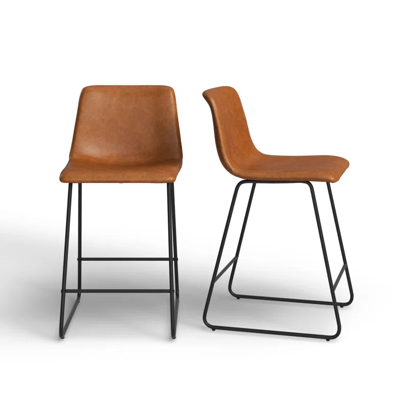 Liekele Upholstered Counter Height Modern Dining Stools