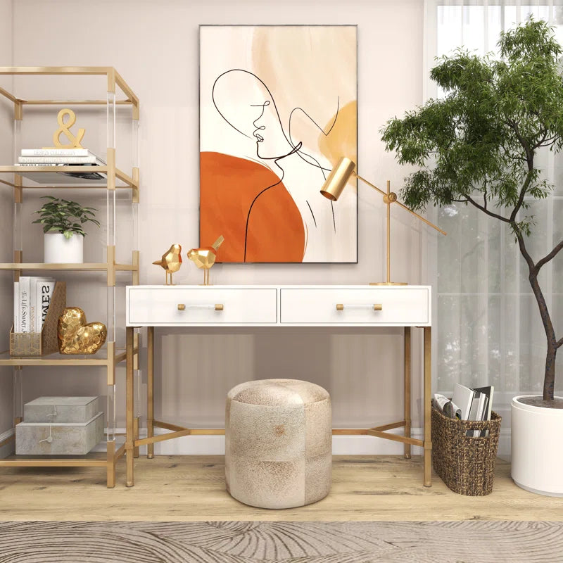 Polystone Bird Decorative Sculpture with Origami Accents