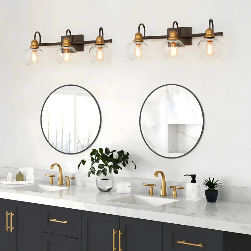 Karrina round Metal Accent Mirror