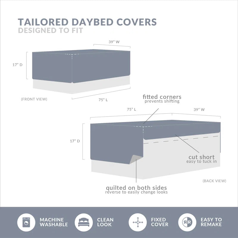 Bayside 6PC Reversible Printed Daybed Cover Set