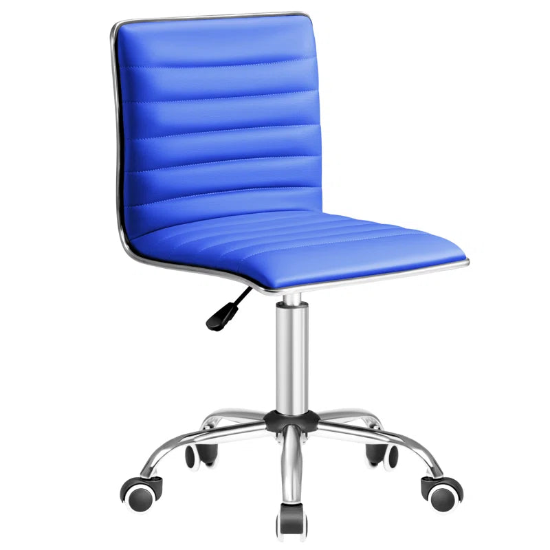 Kaycee Faux Leather Mid Back Swivel Computer Task Desk Chair