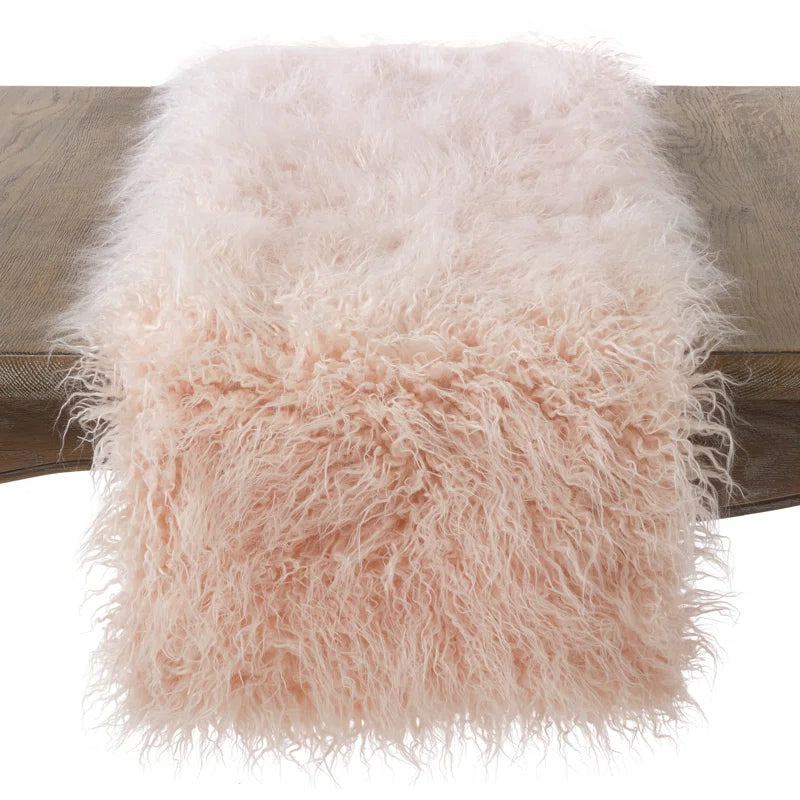 Ciacci Faux Fur Table Runner
