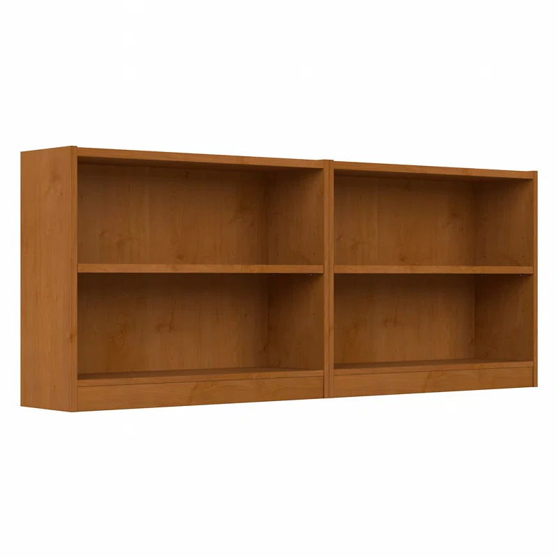 Donyo Small 2 Shelf Bookcase - Set of 2, Storage Bookshelves for Home Office and Living Room