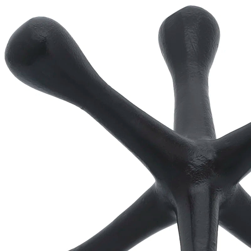 Modern Abstract Aluminum Decorative Object - Unique Geometric Metal Accent Sculpture for Contemporary Decor