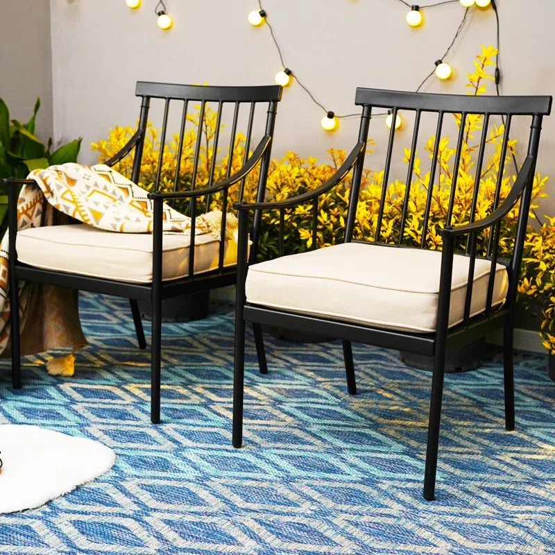 Mcgahan Outdoor Dining Armchair with Cushion