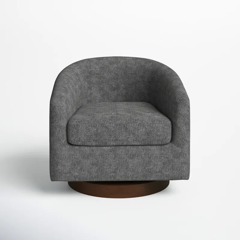 Bennett Upholstered Swivel Barrel Chair