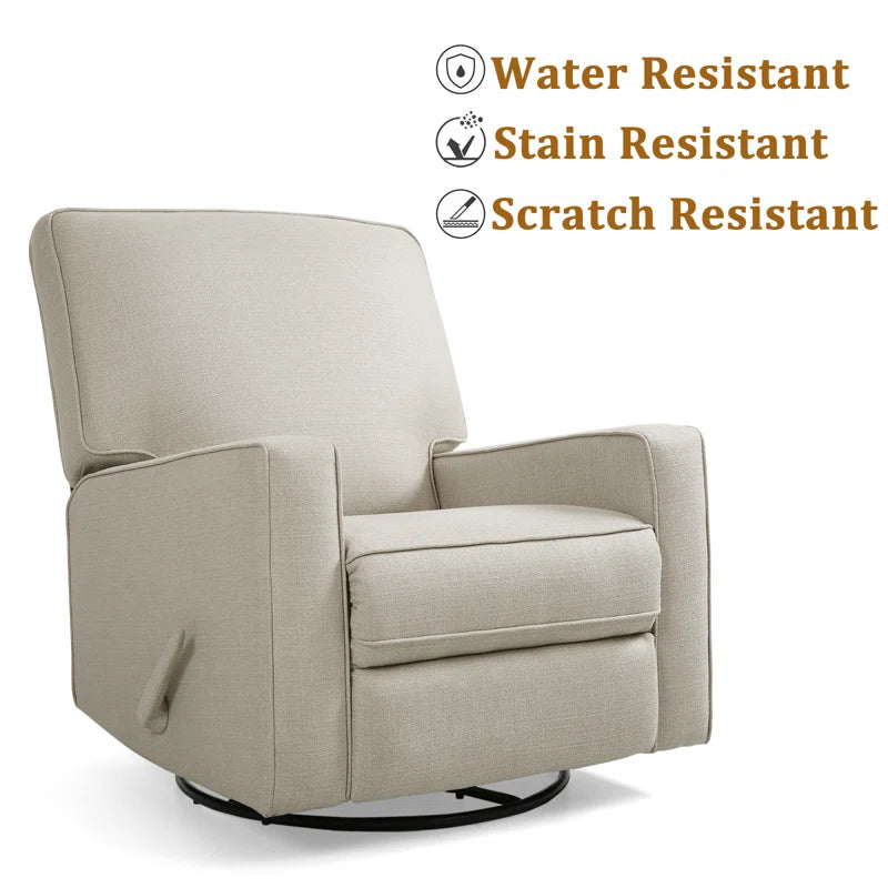 Saidee Manual Swivel Rocker Recliner Chair, Large Glider Recliner, High Back, Deep Seat