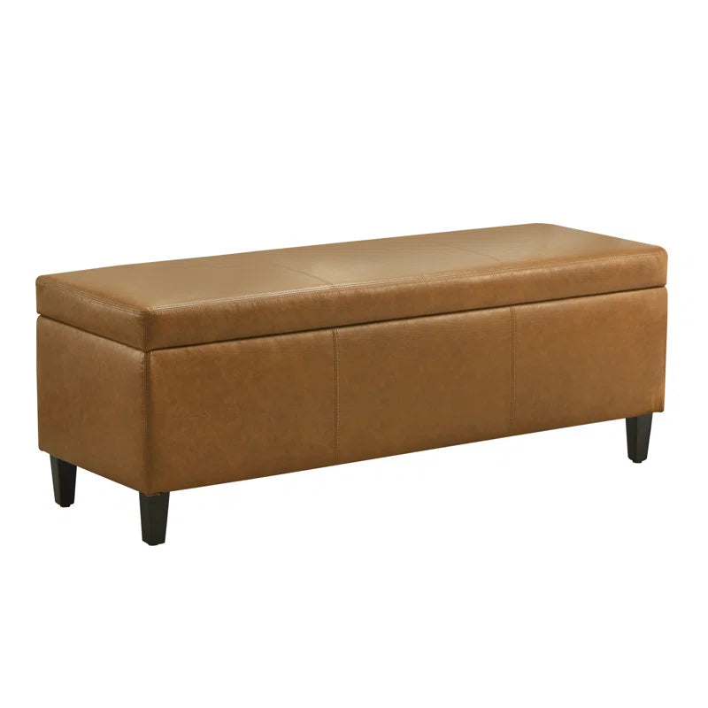 Asdrubale Faux Leather Upholstered Storage Bench