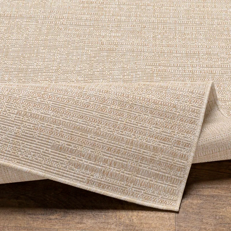 Mendota Geometric Tan Indoor/Outdoor Area Rug
