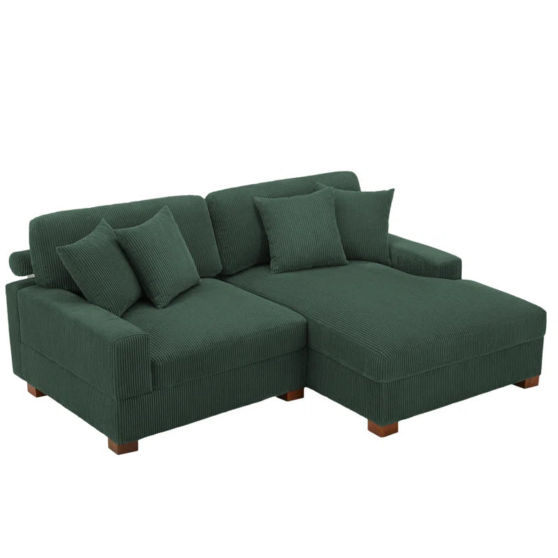 Milbrey 2 - Piece Corduroy Sectional