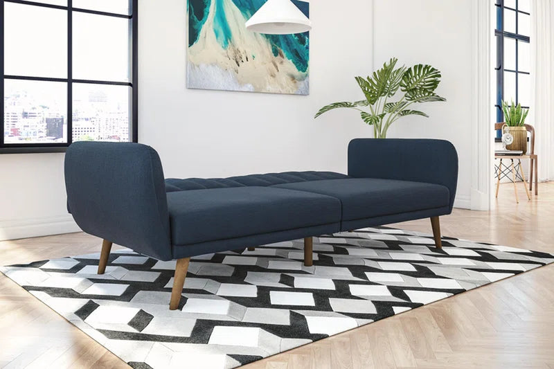 Brittany 81.5" round Arm Convertible Sofa