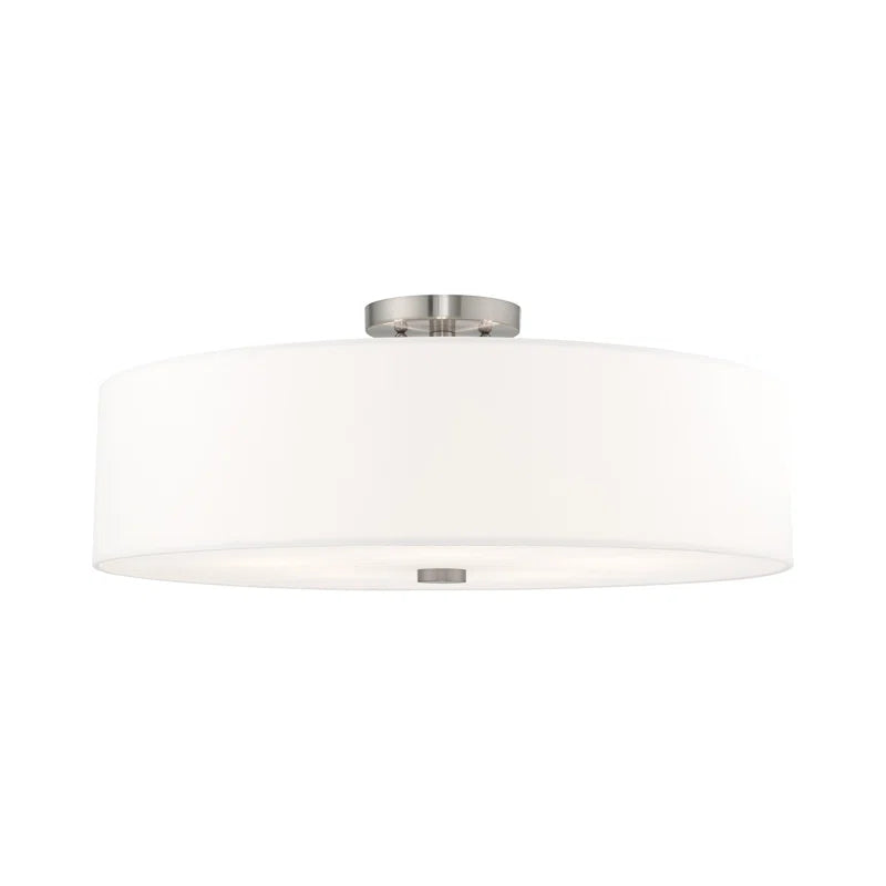Flaire Fabric Semi Flush Mount