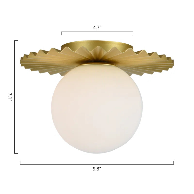 Abbey Glass Flush Mount