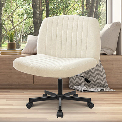 Keyri Criss Cross Office Desk Chair with Wheels