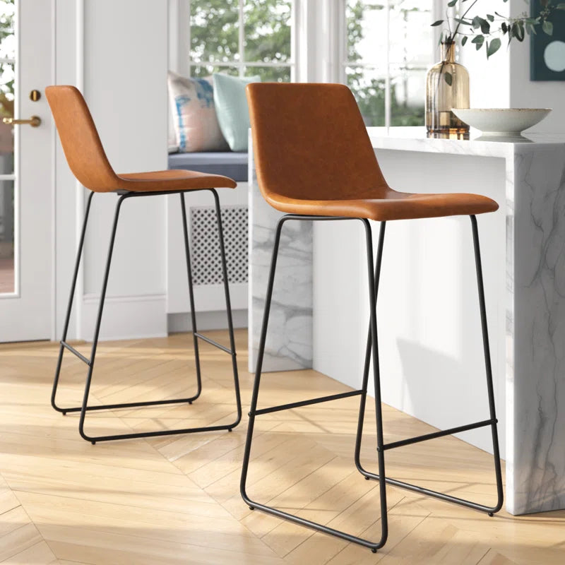 Liekele Upholstered Counter Height Modern Dining Stools