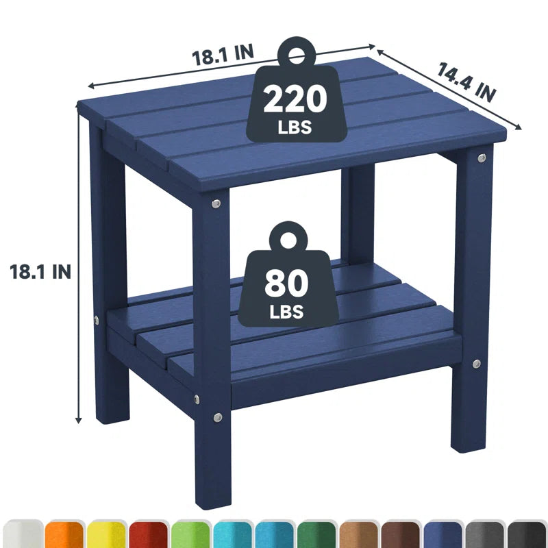 Wolak Double-Tier Patio Table Side Table