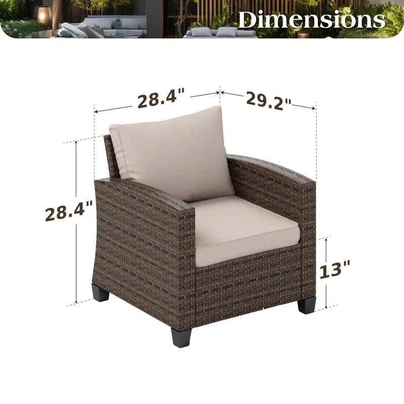 Argyri Patio Chair with Cushions