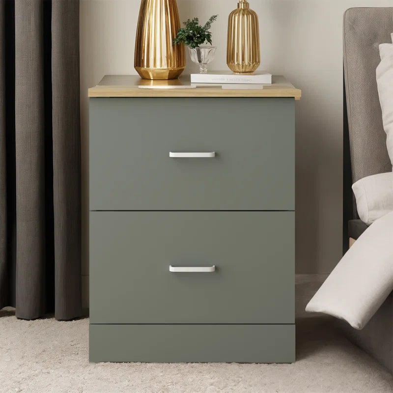 Allyannah 23.6" 2-Drawer Nightstand