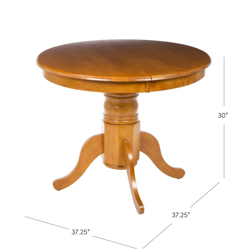 Kaneshiro Extendable Oak Solid Wood Dining Table
