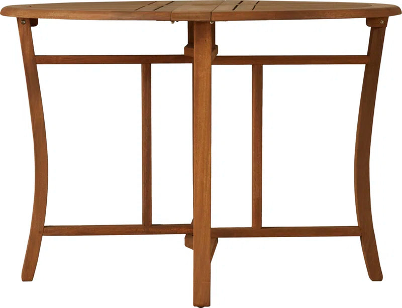 Suki round Eucalyptus Outdoor Folding Dining Table