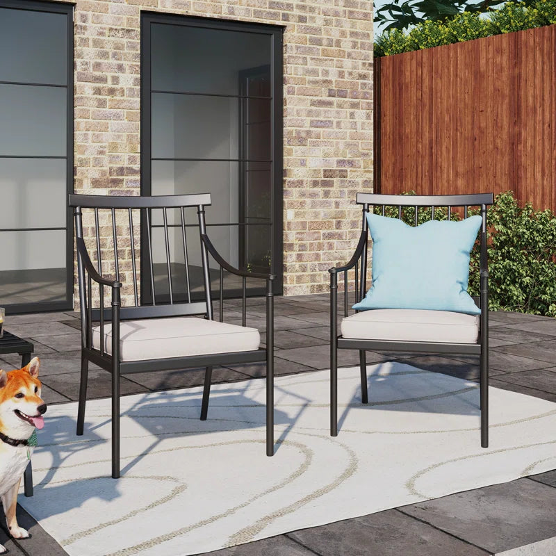 Mcgahan Outdoor Dining Armchair with Cushion