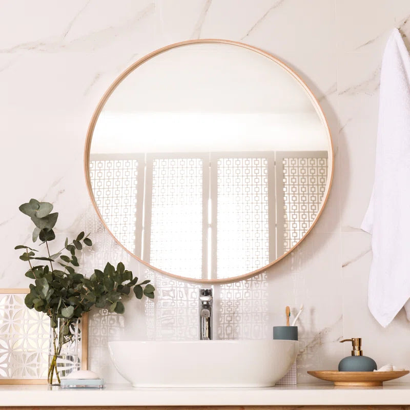 Karrina round Metal Accent Mirror