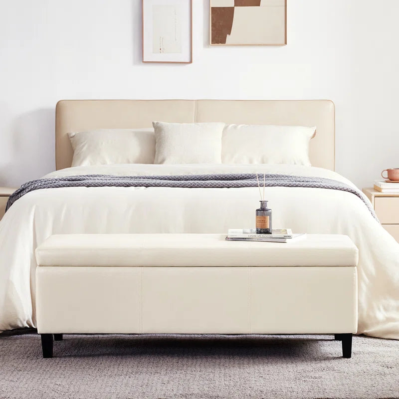 Asdrubale Faux Leather Upholstered Storage Bench