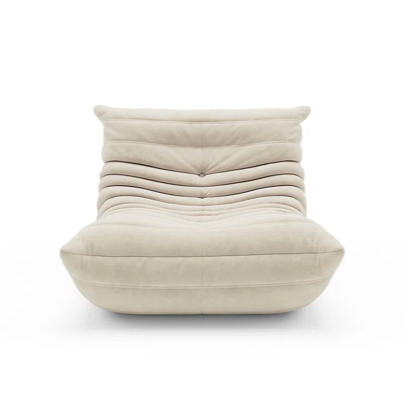 Danial Armless Bean Bag Chair, Mid Century Foam Chair