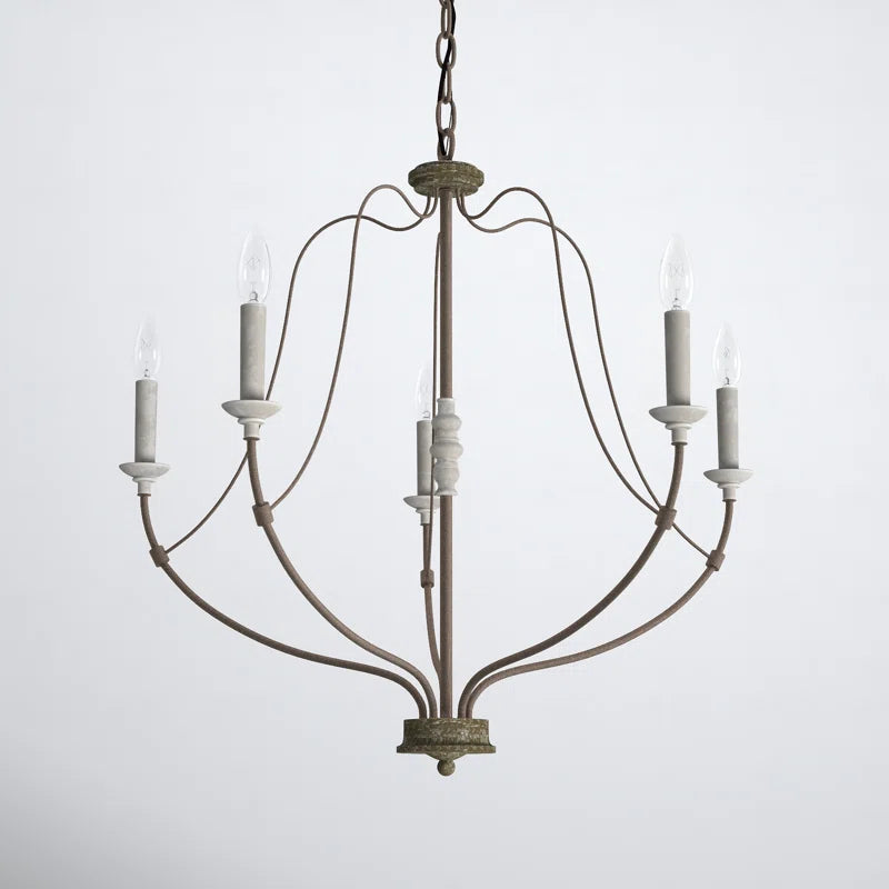 Shoshanna 5 - Light Dimmable Classic / Traditional Chandelier