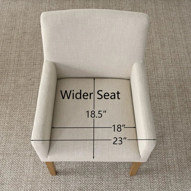 Upholstered Linen Armchair