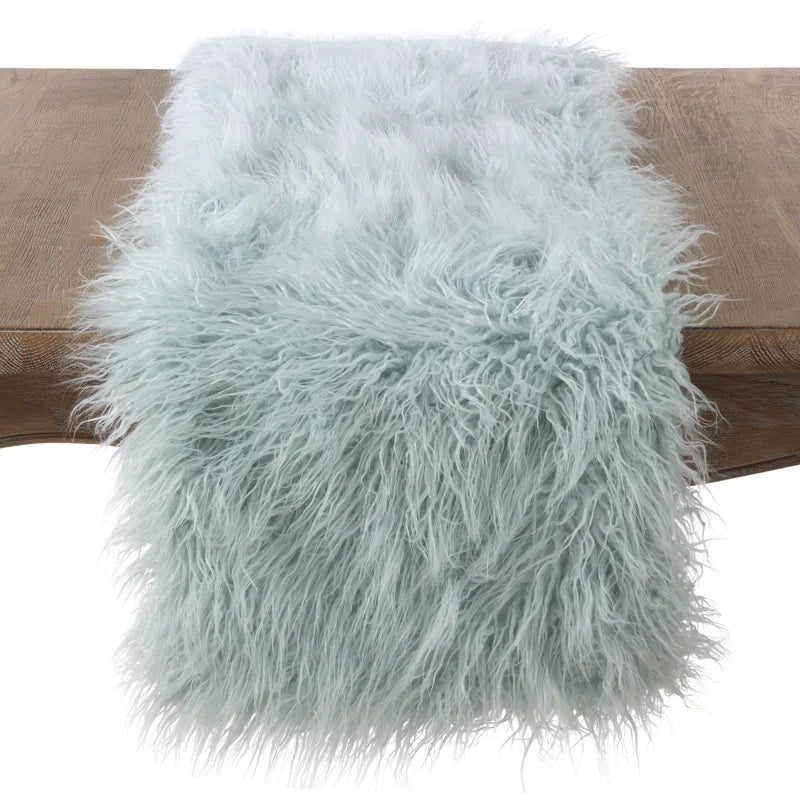 Ciacci Faux Fur Table Runner