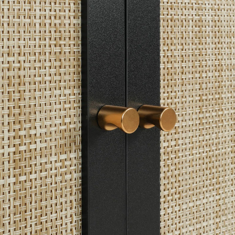Caludia 31.5" Tall 4 - Door Accent Cabinet