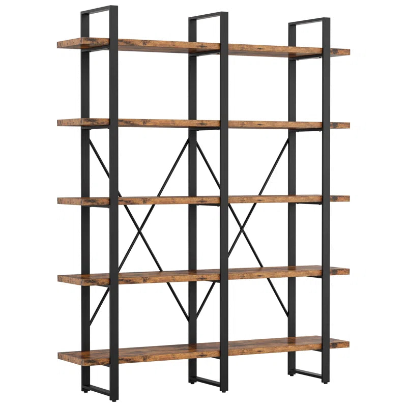 Wynot 70 H X 53.1 W Bookcase Double Wide 5 Tiers