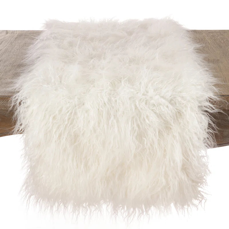 Ciacci Faux Fur Table Runner