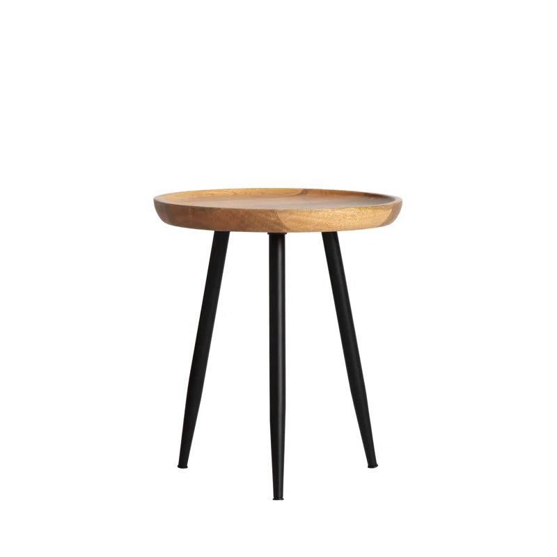 Castiglia Solid Wood Tray Top End Table