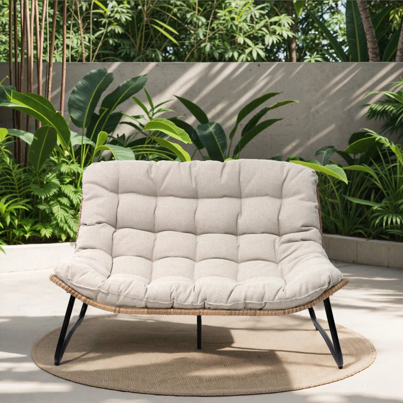Lelsie 53.15" Wide Patio Loveseat