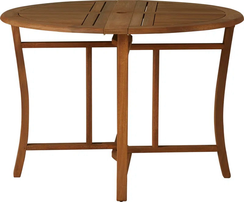 Suki round Eucalyptus Outdoor Folding Dining Table