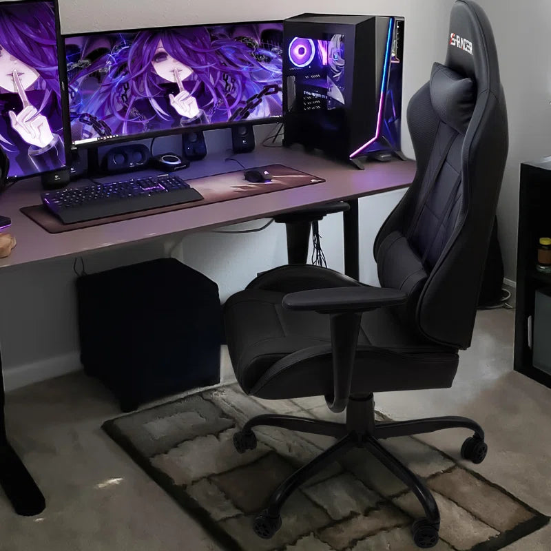 High-Back Adjustable Reclining Ergonomic Faux Leather PC & Racing Game Chair